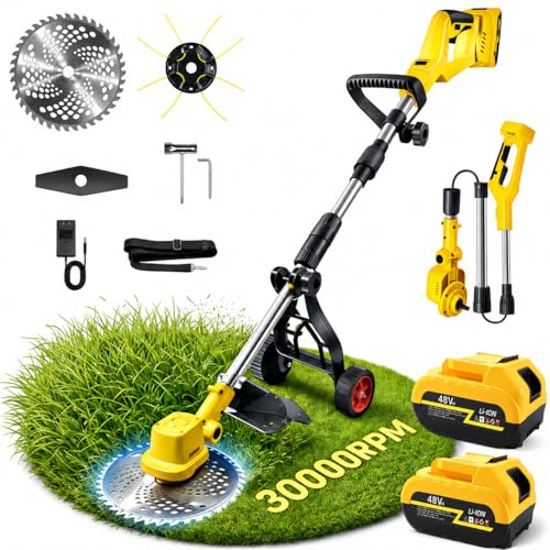best cordless stringless grass trimmer