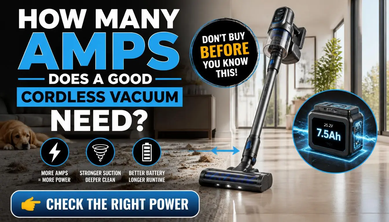 How Many Amps Should a Good Cordless Vacuum Have