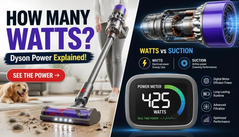 How Many Watts Is a Dyson Cordless Vacuum