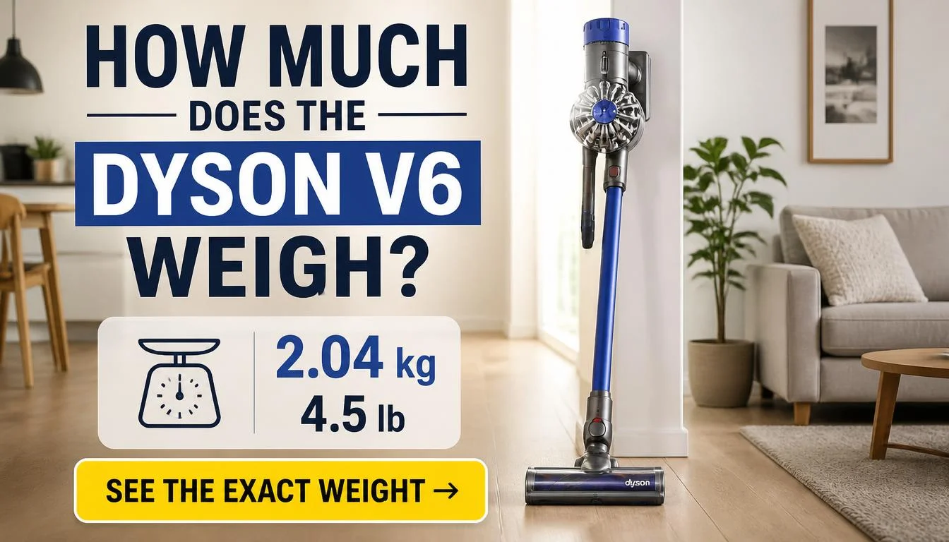 How Much Does the Dyson V6 Cordless Vacuum Weigh