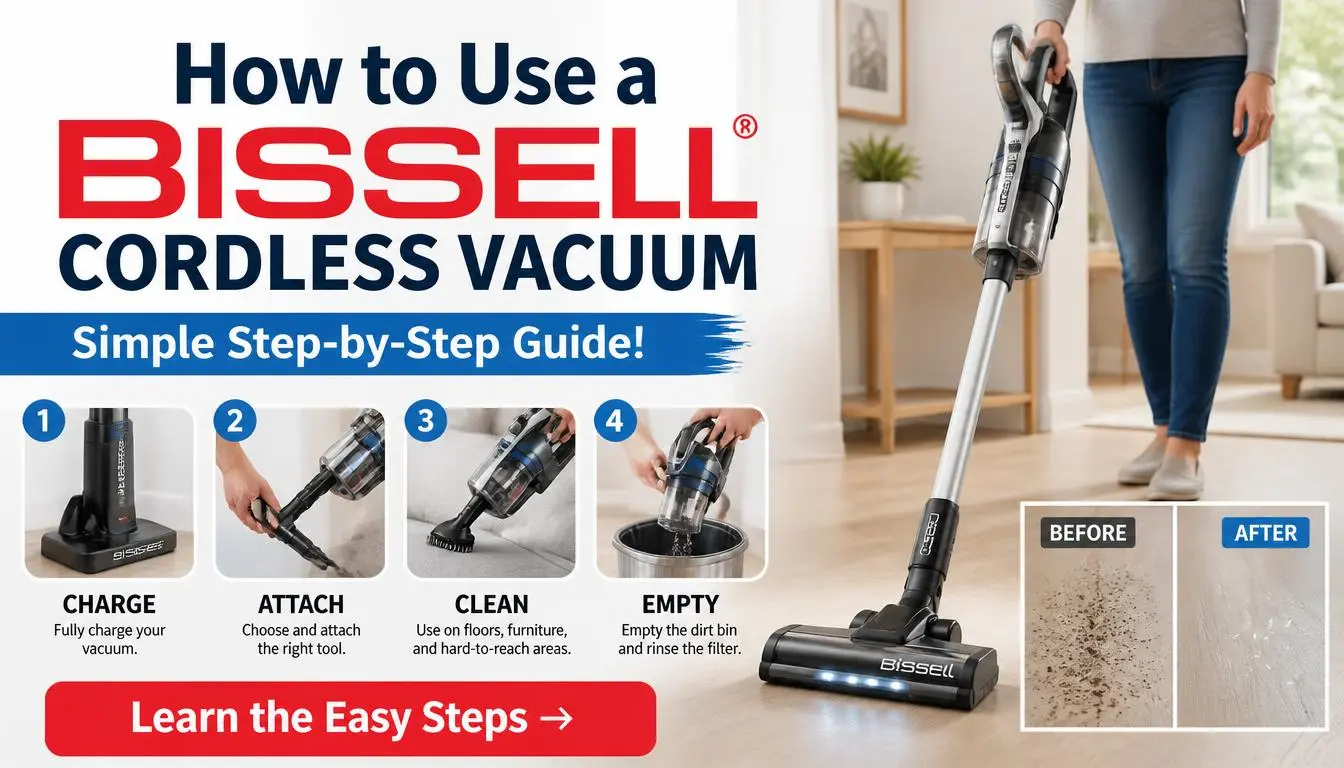 How to Use a Bissell Cordless Vacuum
