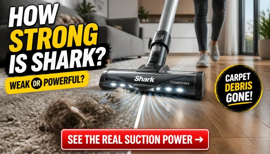 Shark Cordless Stick Vacuum Suction Power
