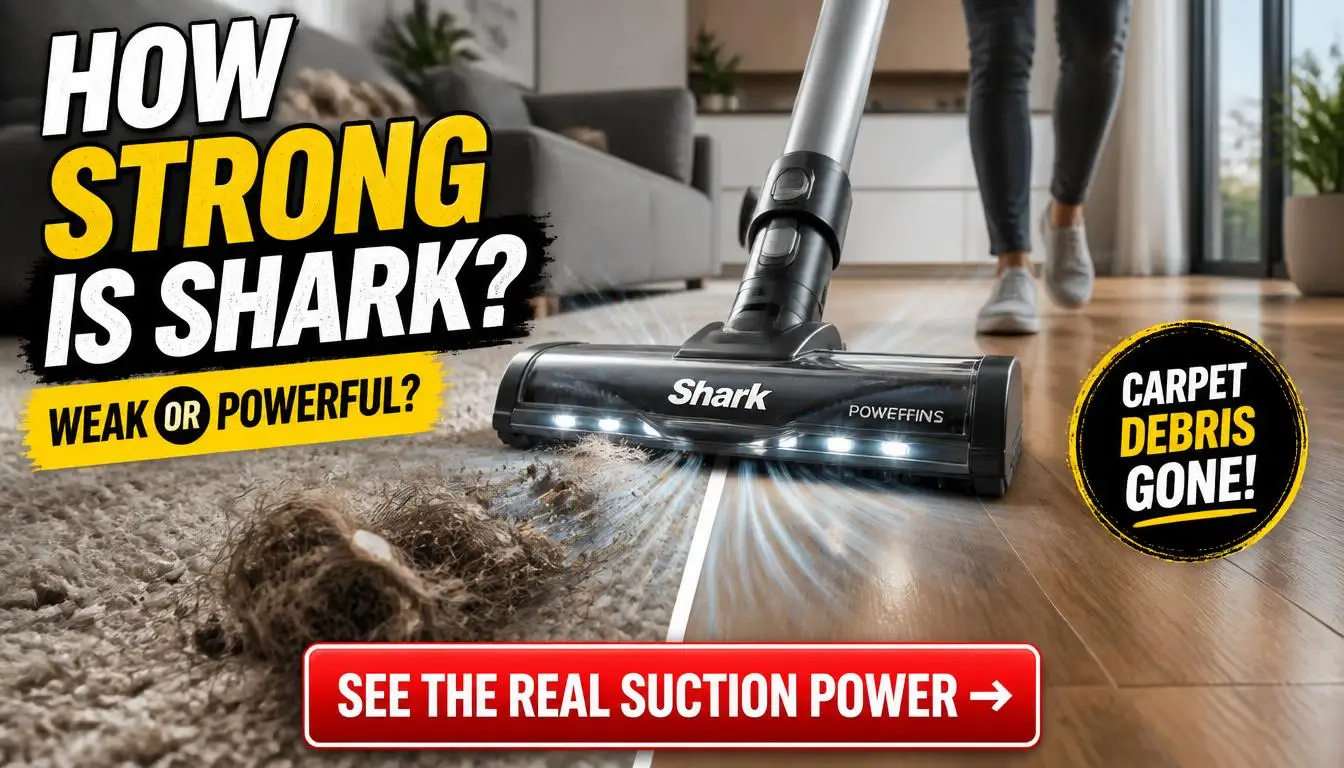 Shark Cordless Stick Vacuum Suction Power